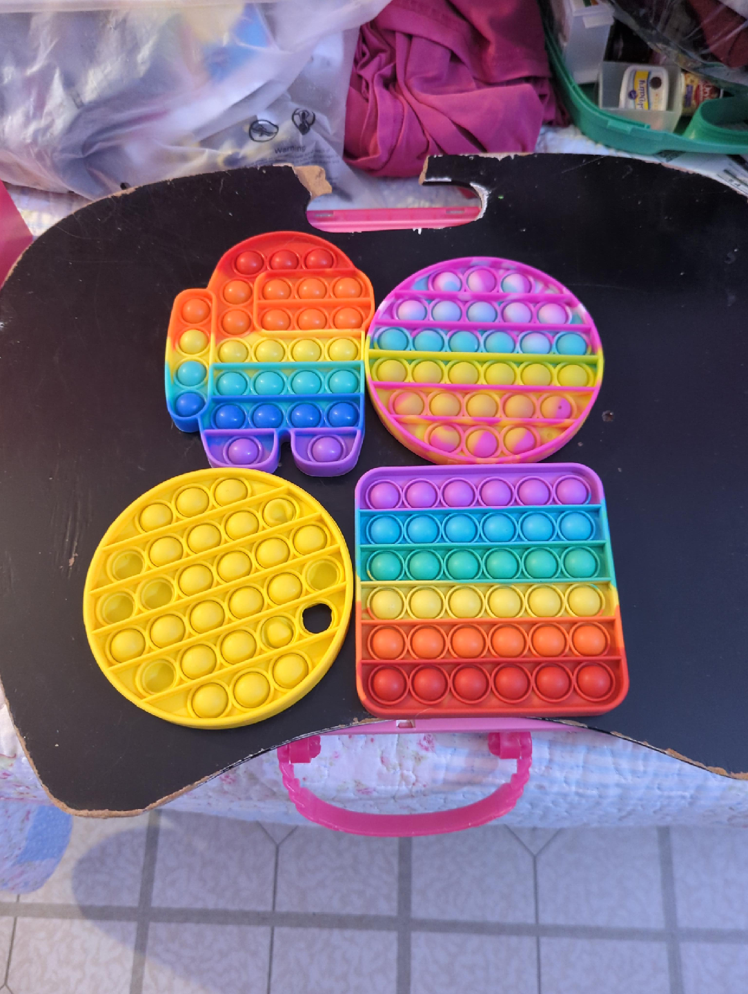 Rainbow Pop It Fidget Toys - 4 Shapes thumbnail