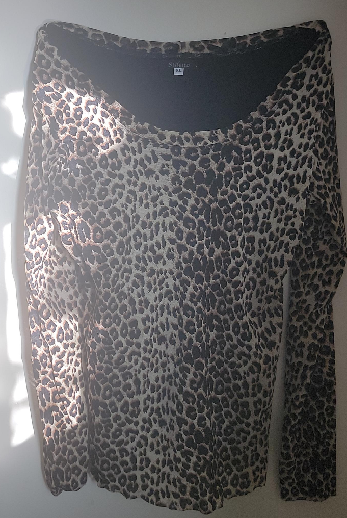 Stiletto Leopard Print Top - XL thumbnail