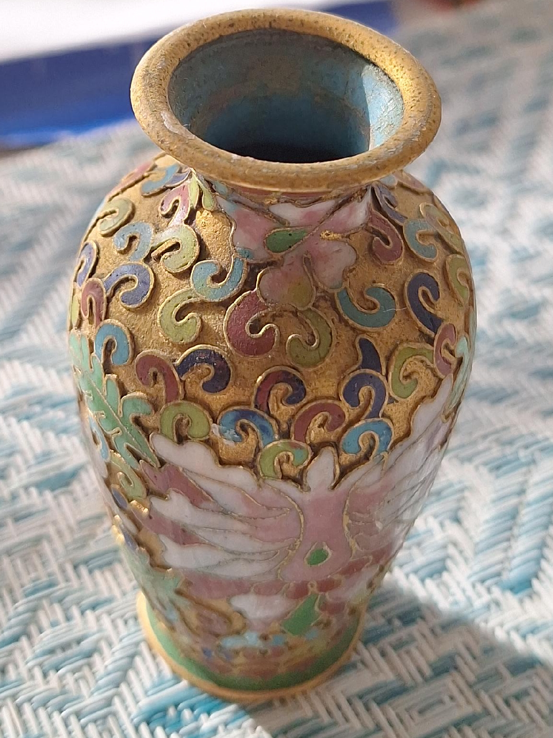 Cloisonne Small Decorative Vase