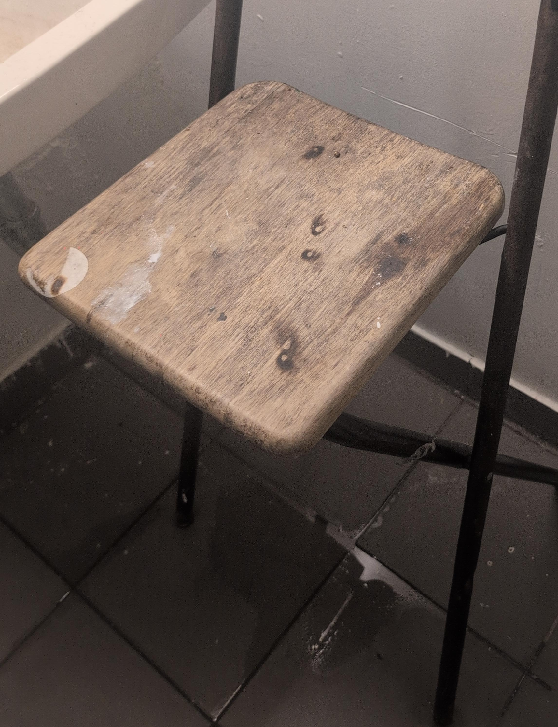 Used Wooden Stool