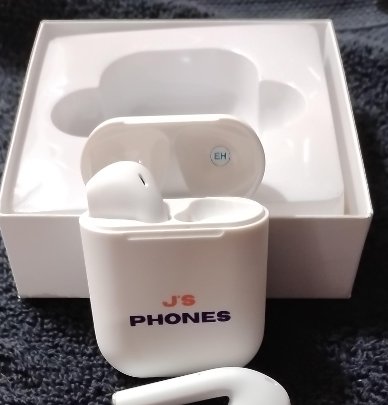 J's Phones White Wireless Earbuds - New thumbnail