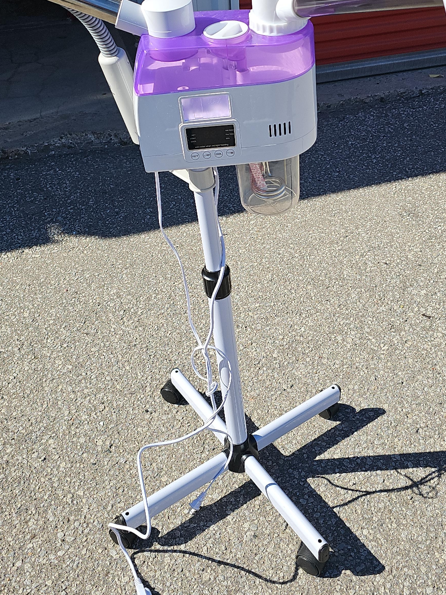 Facial Steamer with Stand - White & Purple thumbnail