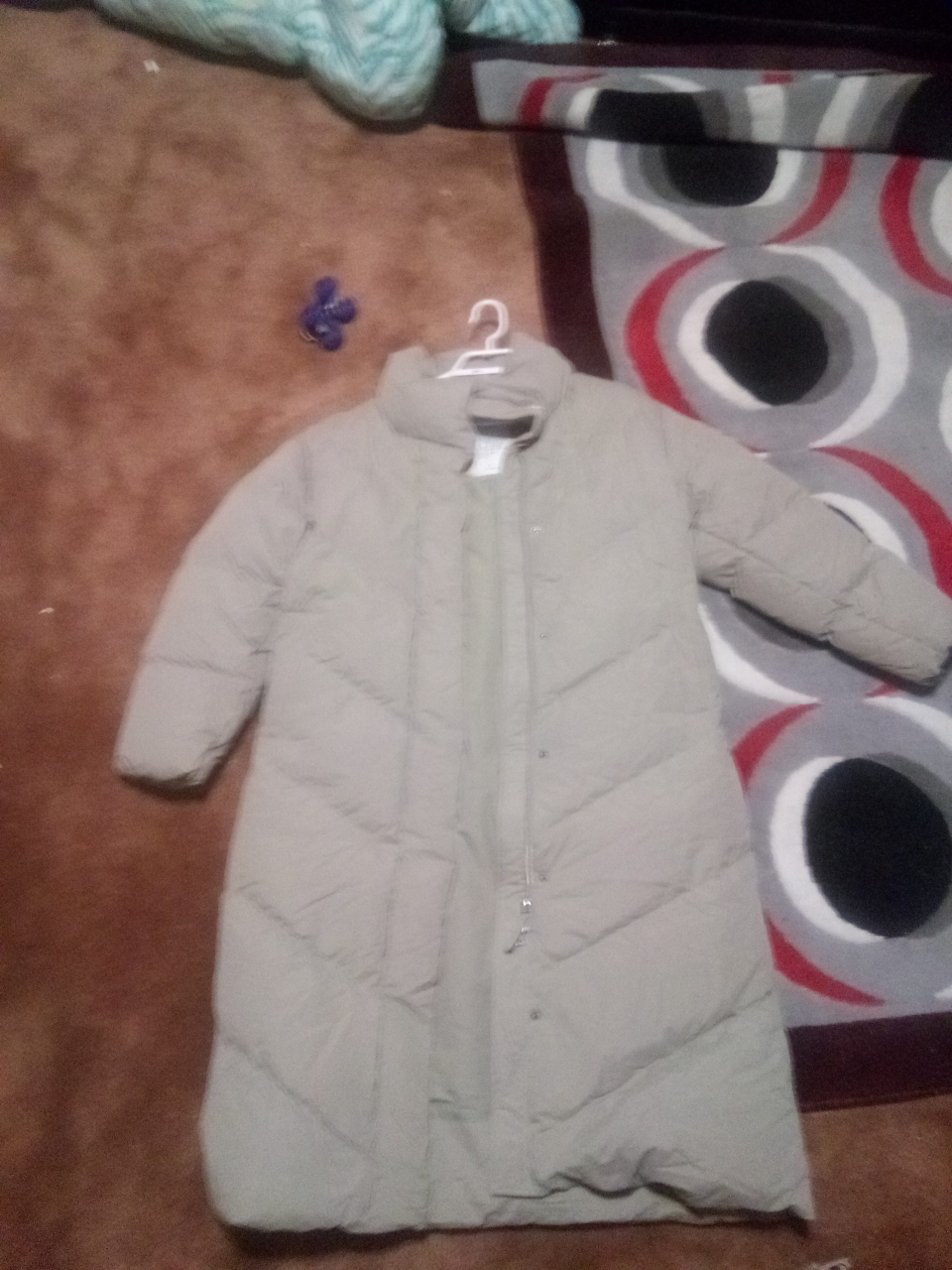 Beige Down Coat