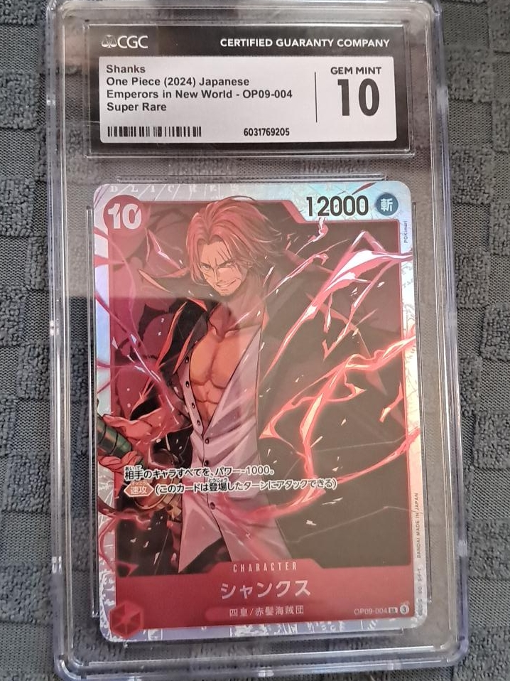 CGC One Piece Shanks OP09-004 Gem Mint 10 thumbnail