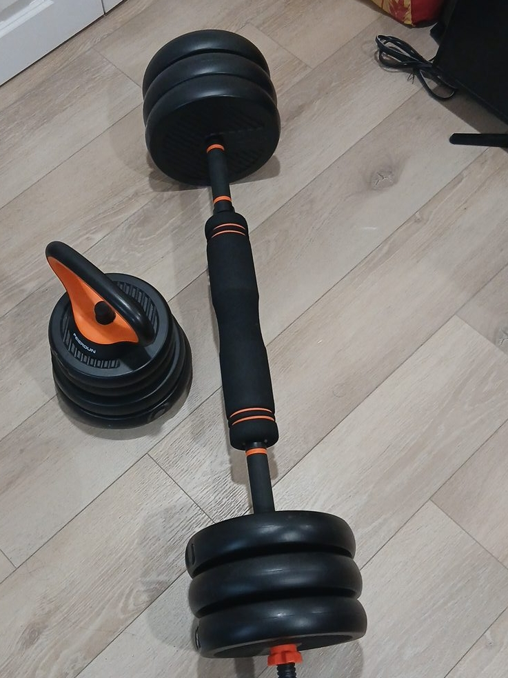 Feierdun Adjustable Dumbbell and Kettlebell Set thumbnail