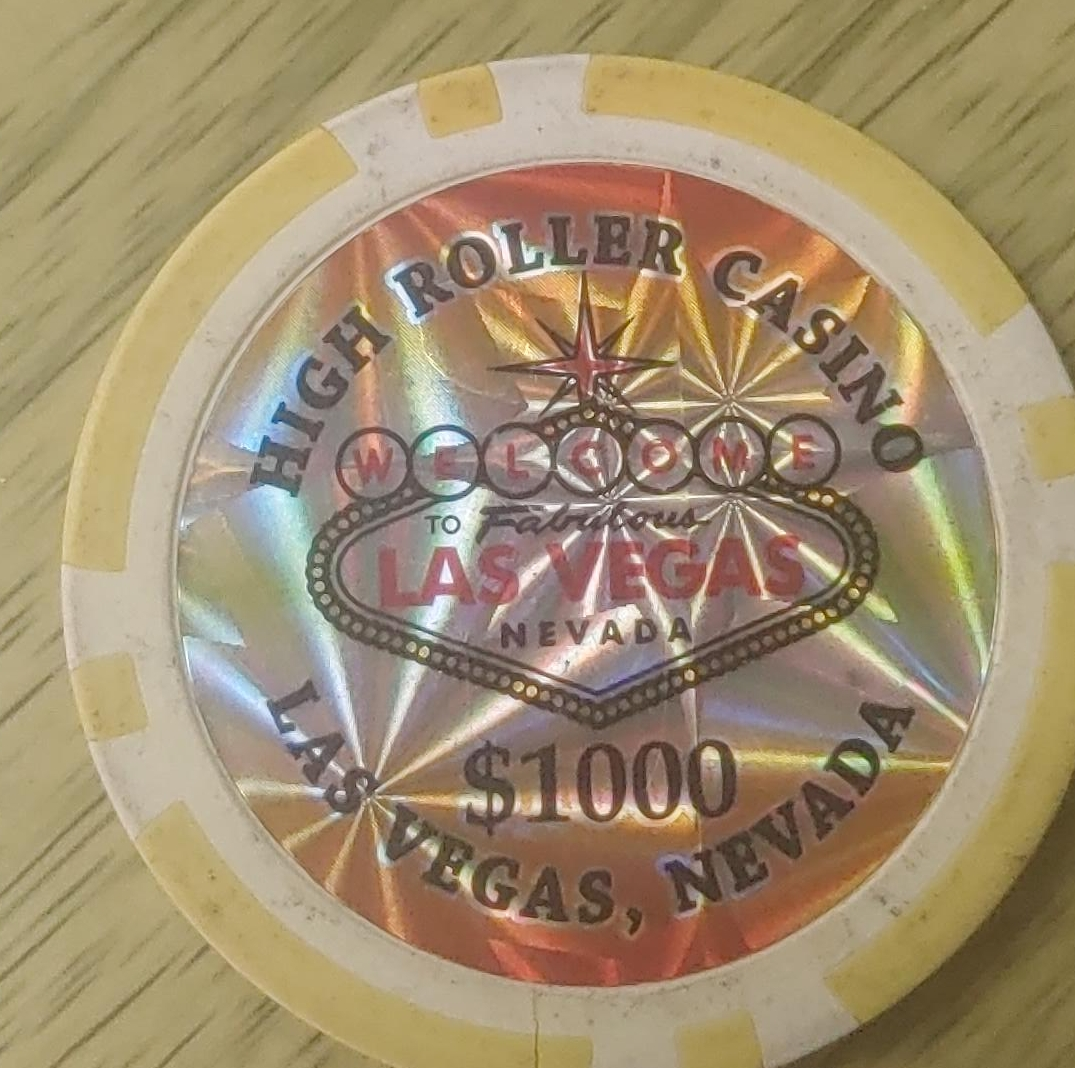 High Roller Casino $1000 Las Vegas Chip thumbnail
