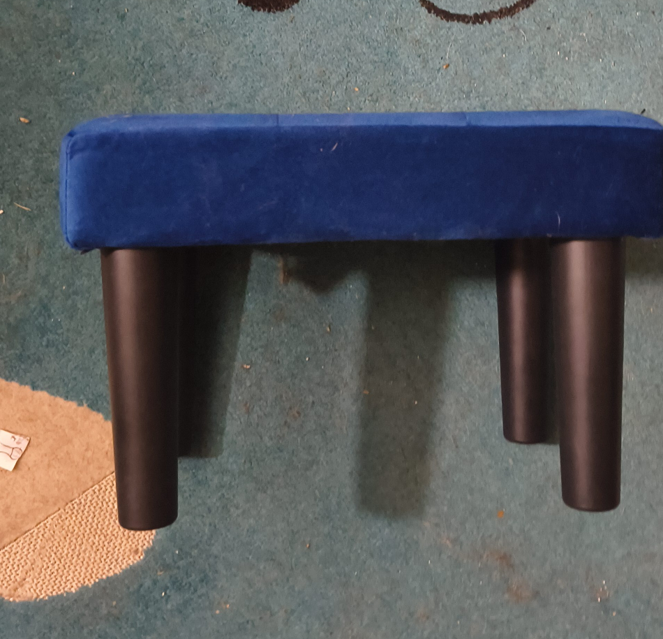 Blue Ottoman Foot Stool