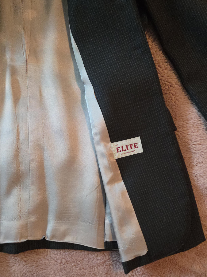 Elite Pinstripe Wool Blazer