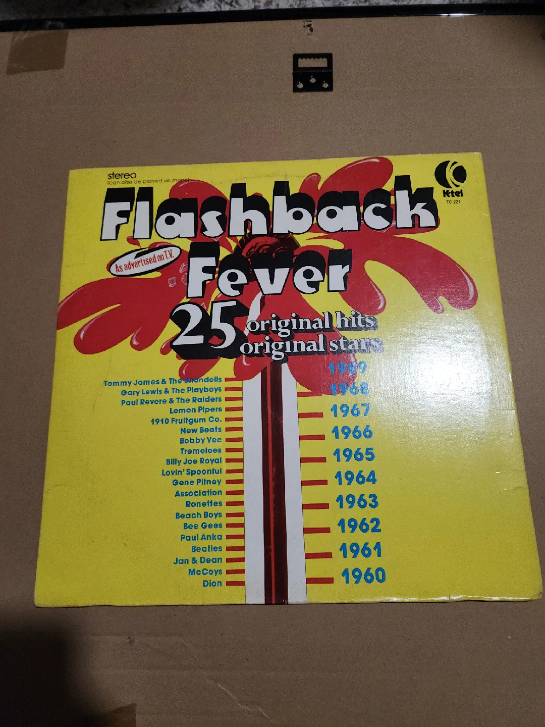 Flashback Fever 25 Original Hits Vinyl Record