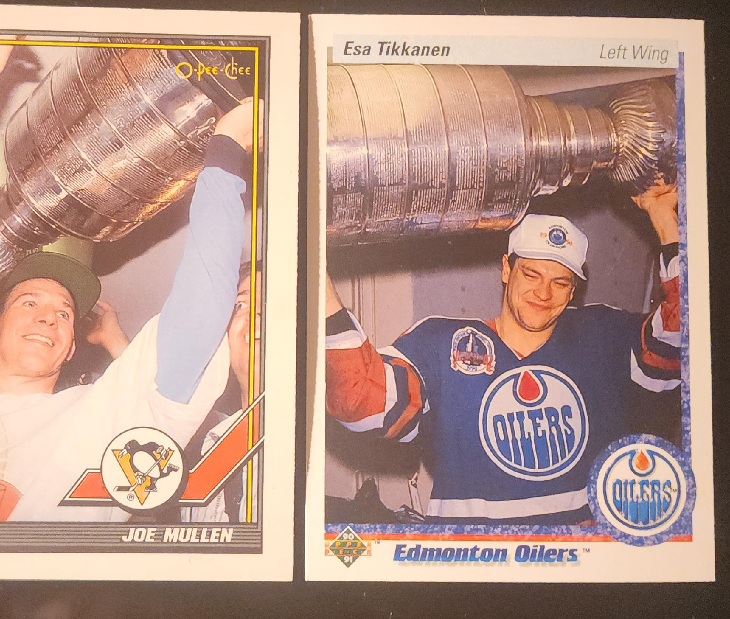 Esa Tikkanen & Joe Mullen Hockey Cards thumbnail