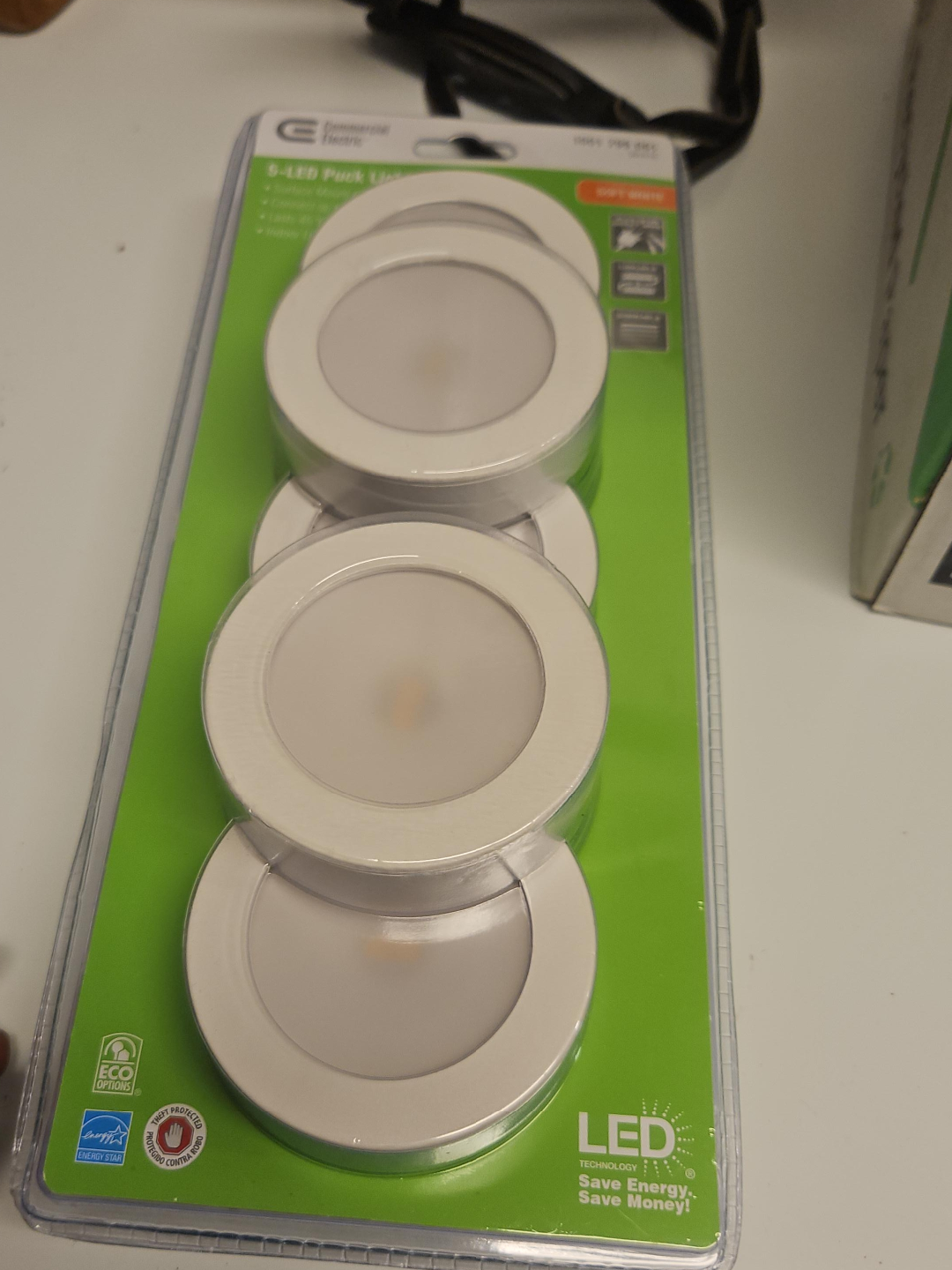 Commercial Electric 5-LED Puck Lights - New! thumbnail