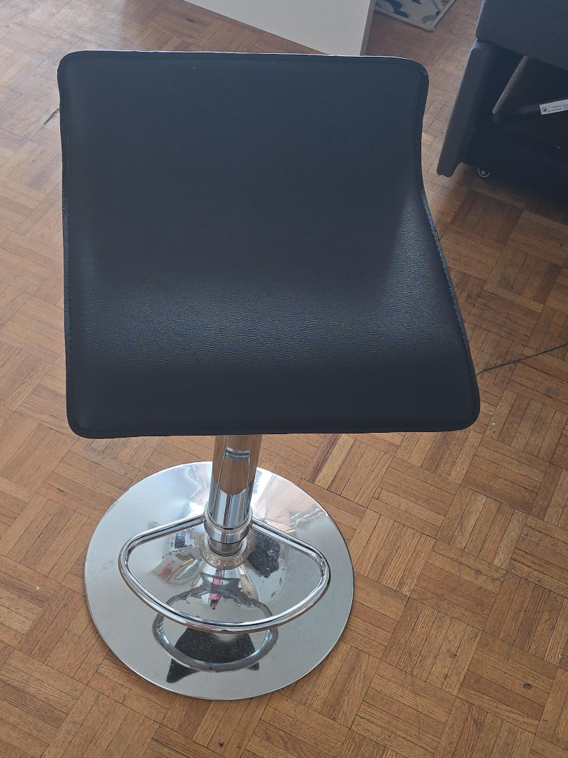 Black Adjustable Bar Stool thumbnail