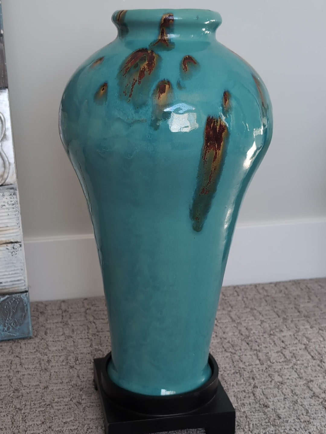 Turquoise Decorative Vase thumbnail