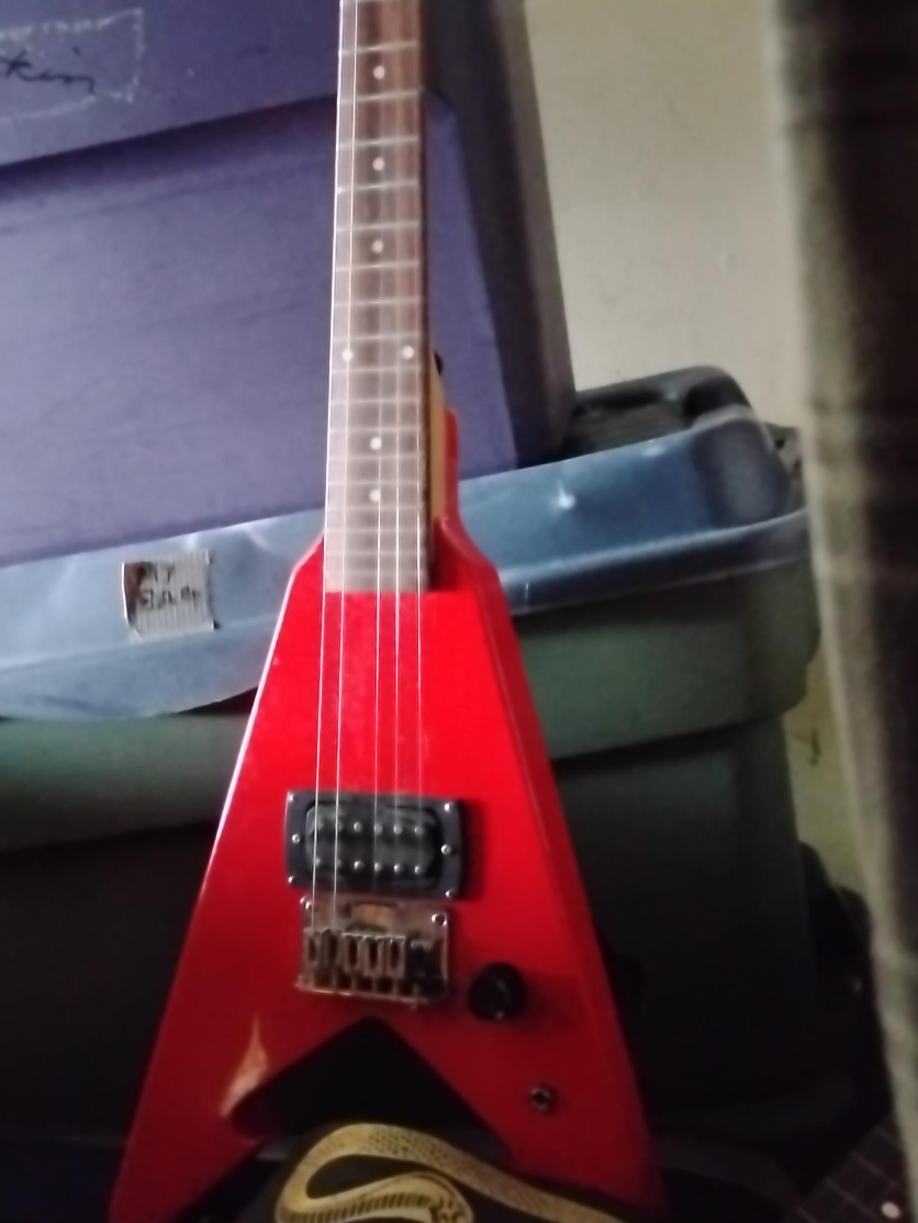 Red Flying V Electric Guitar image indicator(1)