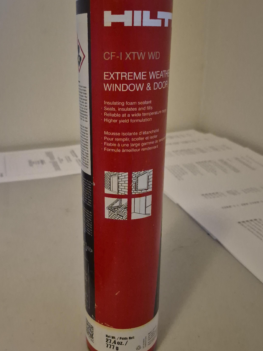 Hilti CF-I XTW WD Extreme Weather Window & Door Sealant