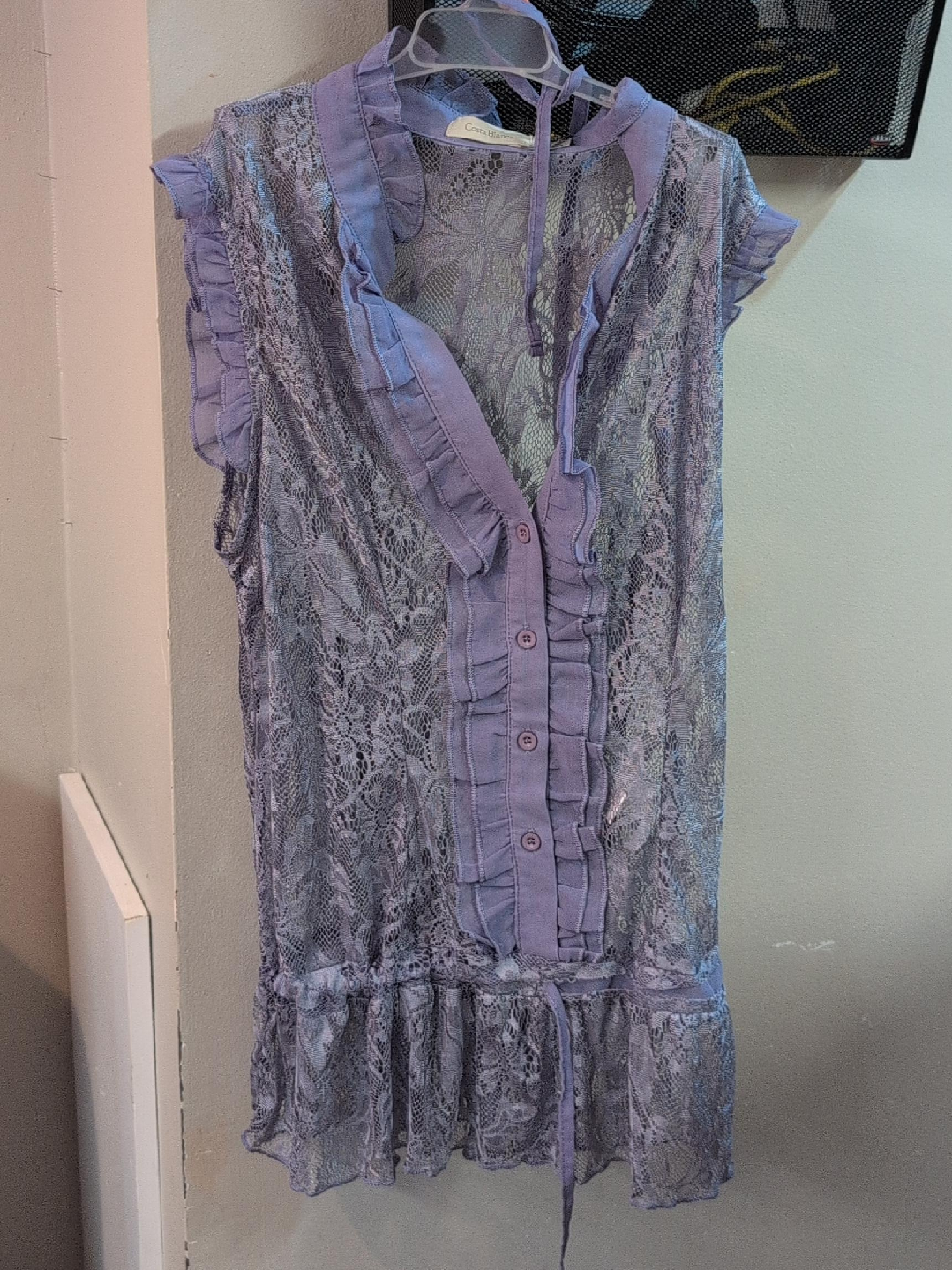 Costa Blanca Lace Top - Size Medium thumbnail