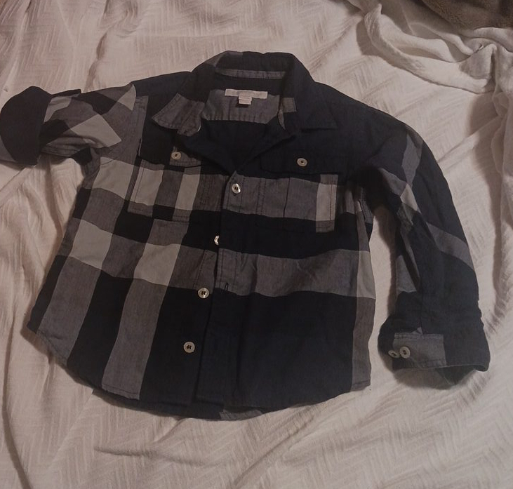 Burberry Kids Plaid Button-Down Shirt thumbnail