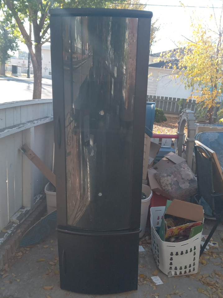 Black Standing Mirror Cabinet thumbnail