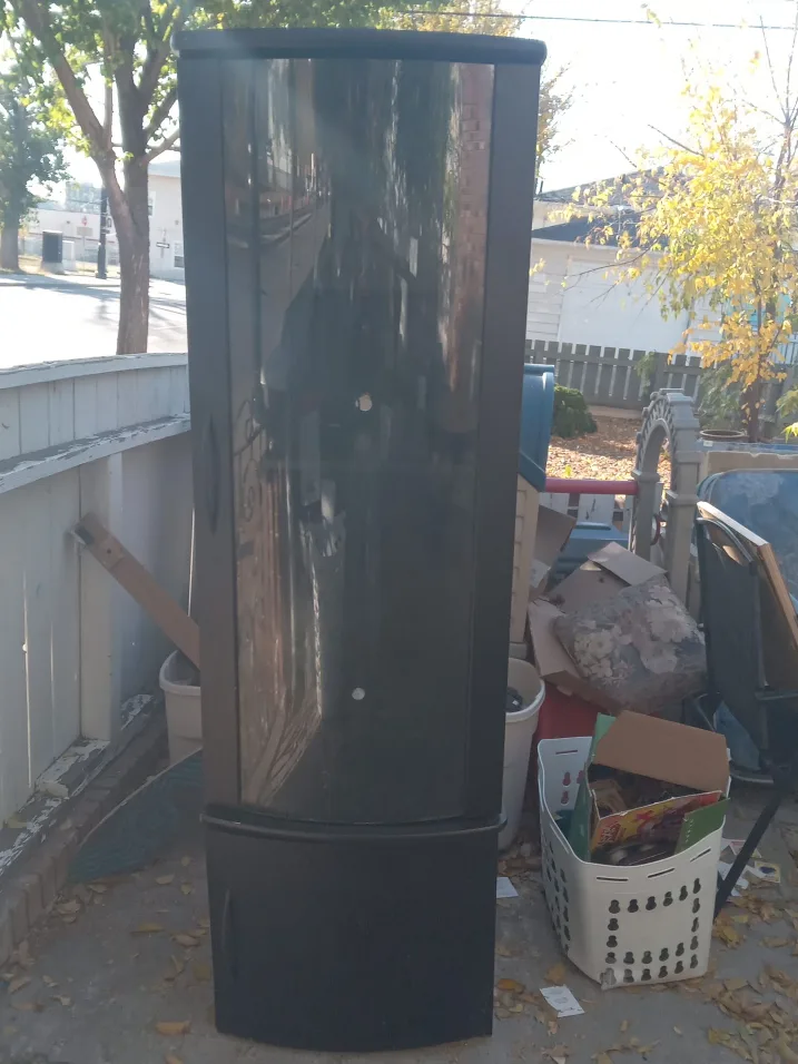 Black Standing Mirror Cabinet