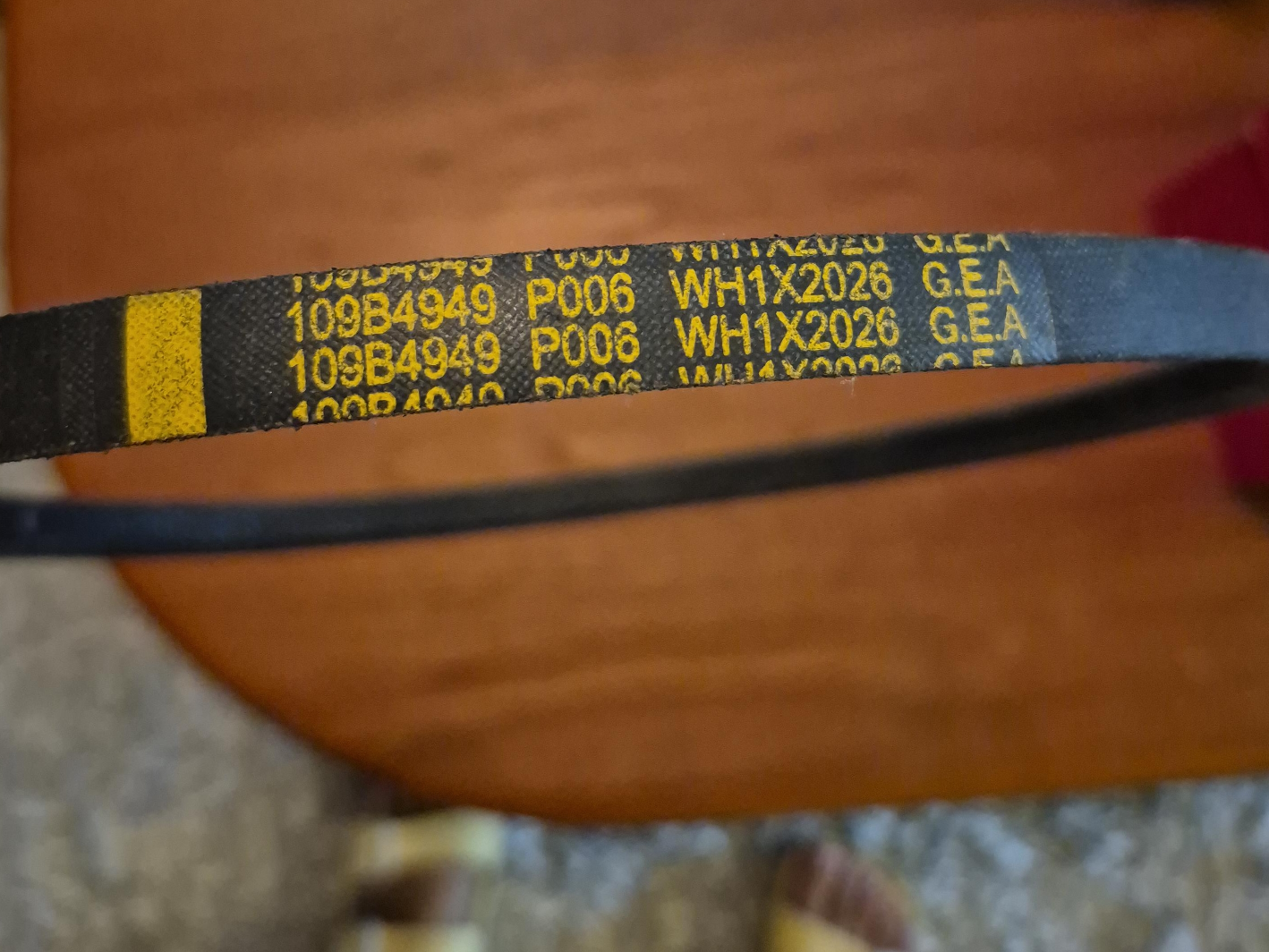 GE Washer Dryer Drive Belt WH1X2026 thumbnail