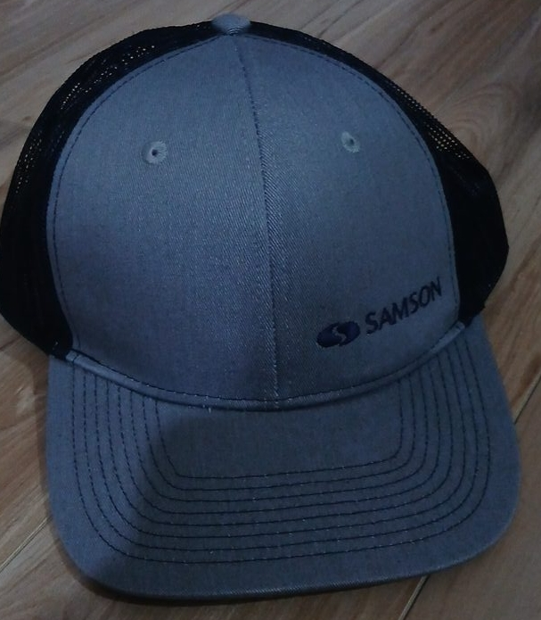 Samson Trucker Hat - Grey & Black thumbnail