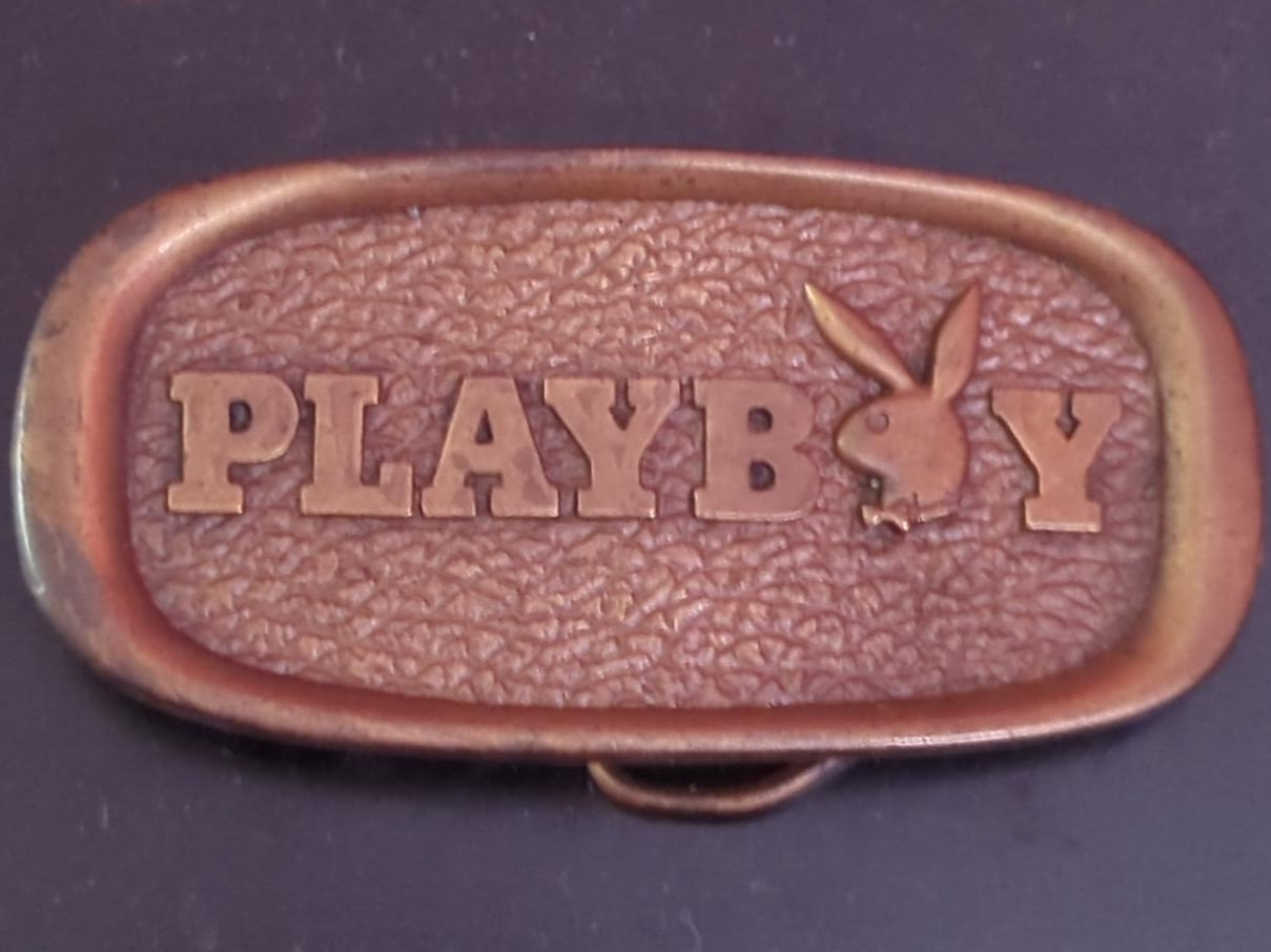 Vintage Playboy Rabbit Head Belt Buckle thumbnail