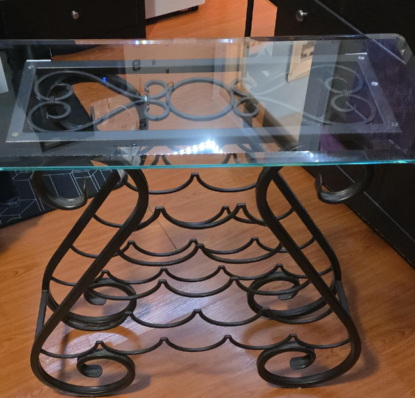 Bombay & Company 2009 Glass Top rack table thumbnail