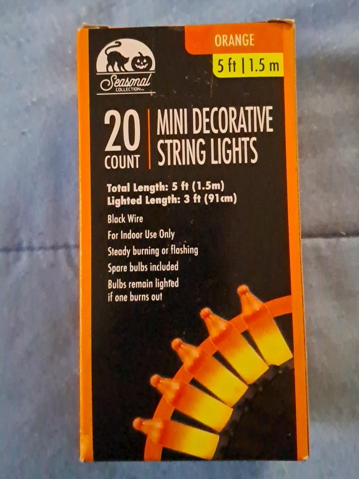 Seasonal Collection Orange Mini String Lights - NEW thumbnail