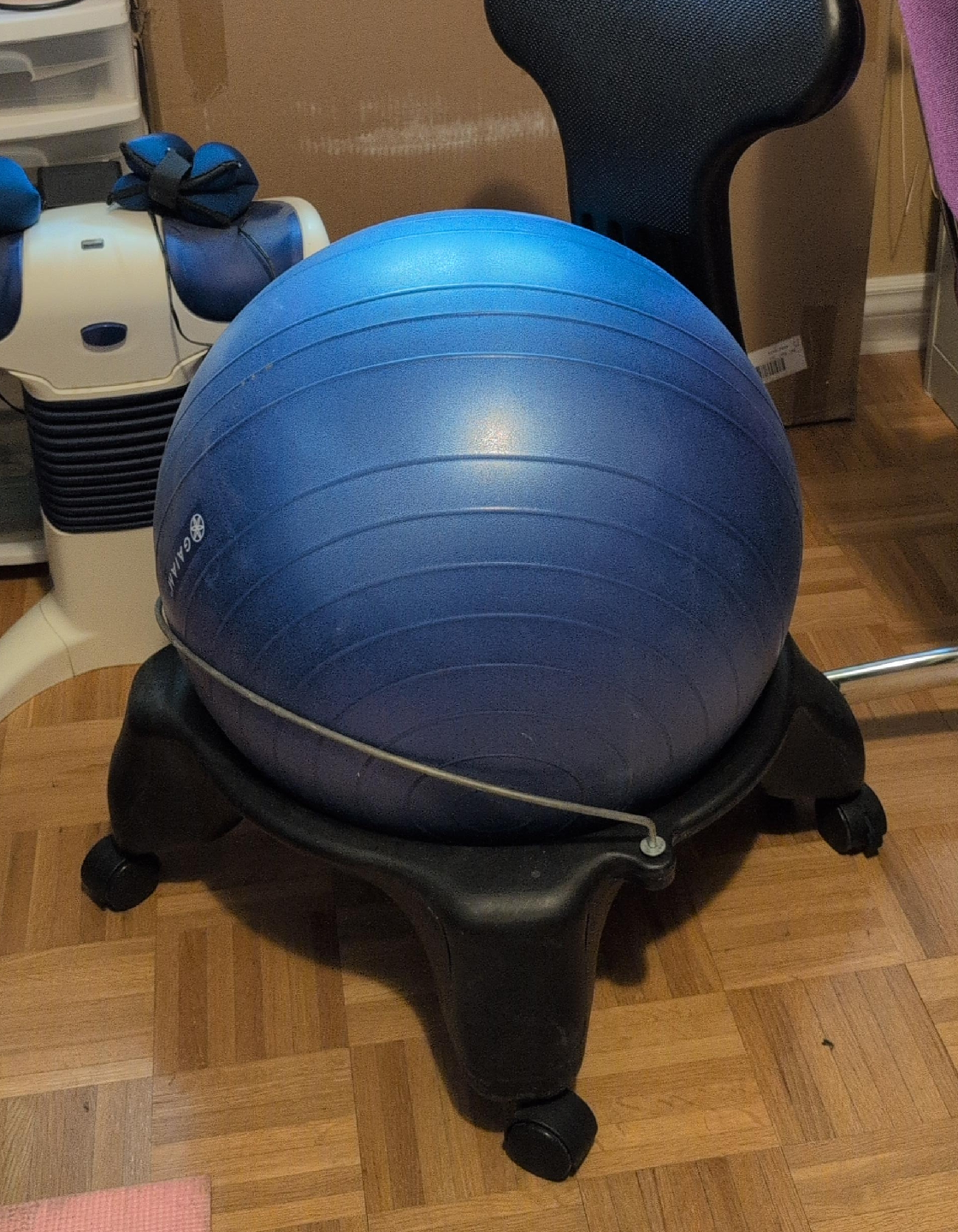 GAIAM Balance Ball Chair - Blue