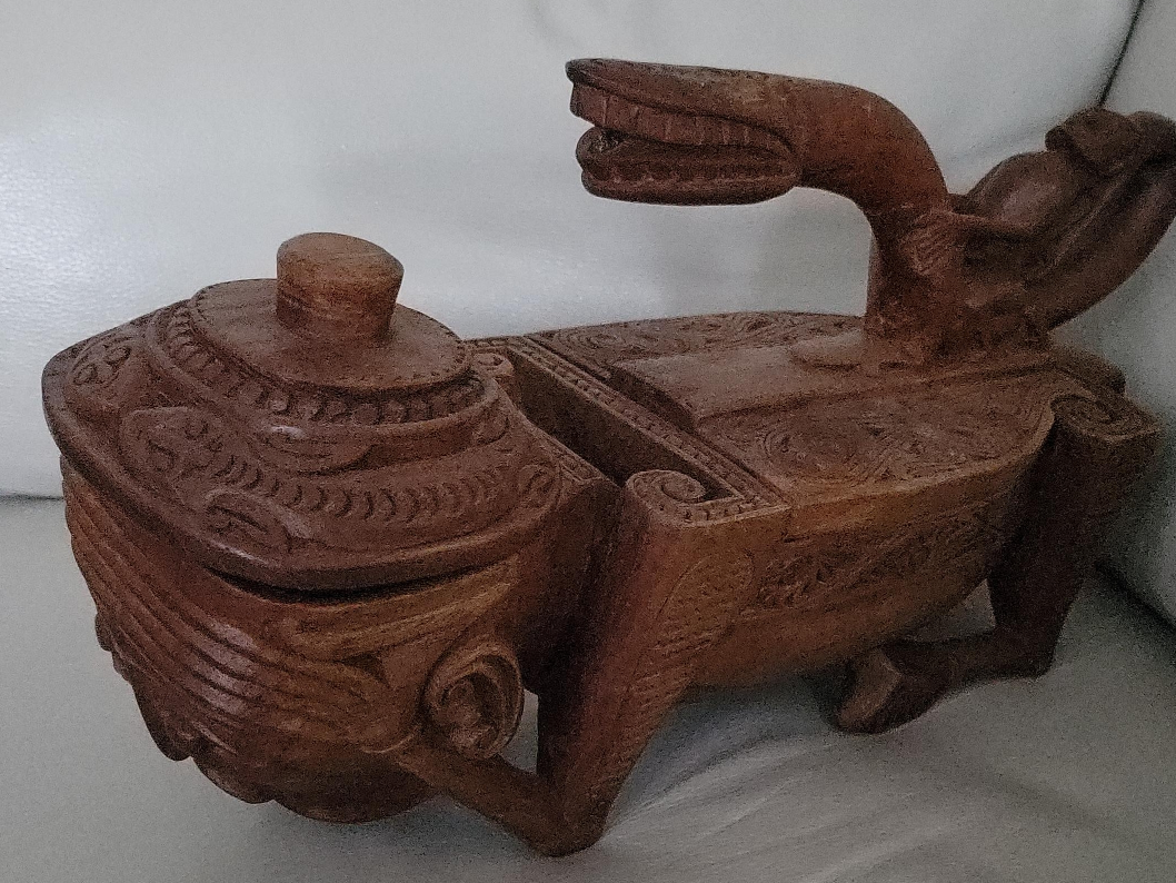 Hand Carved Wooden Box thumbnail