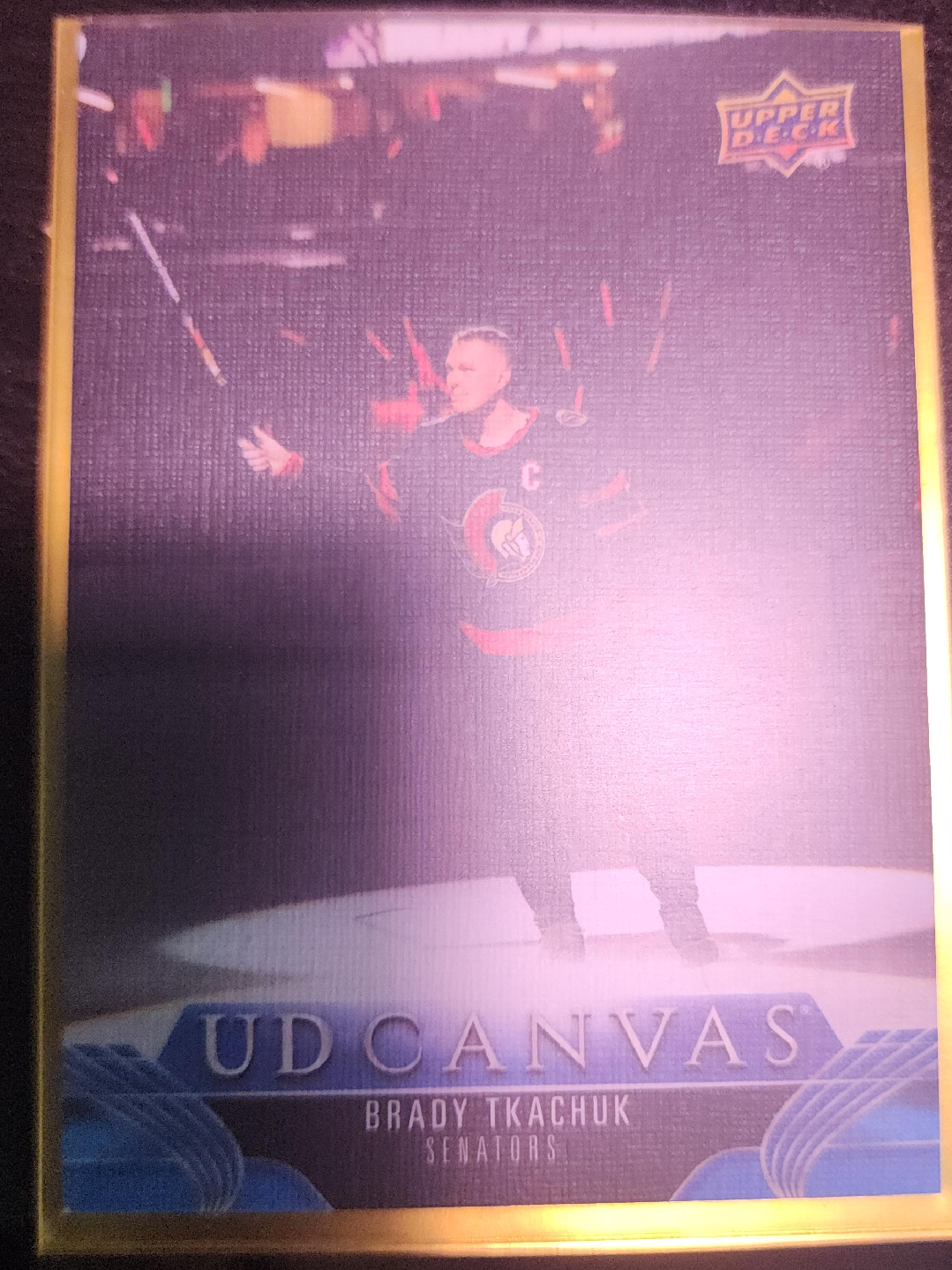 Upper Deck UD Canvas Brady Tkachuk Senators Card thumbnail