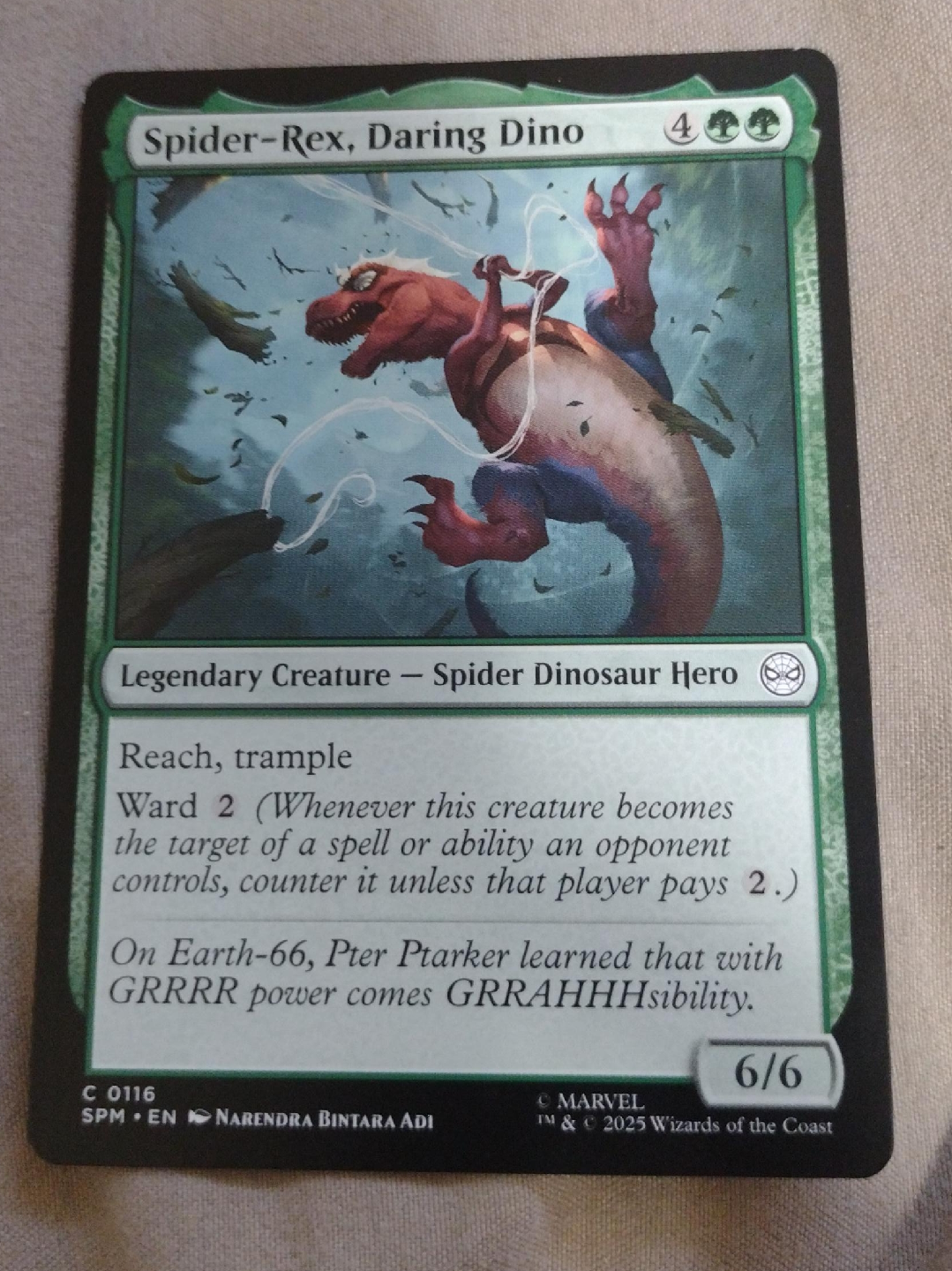 Spider-Rex, Daring Dino Marvel MTG Card thumbnail