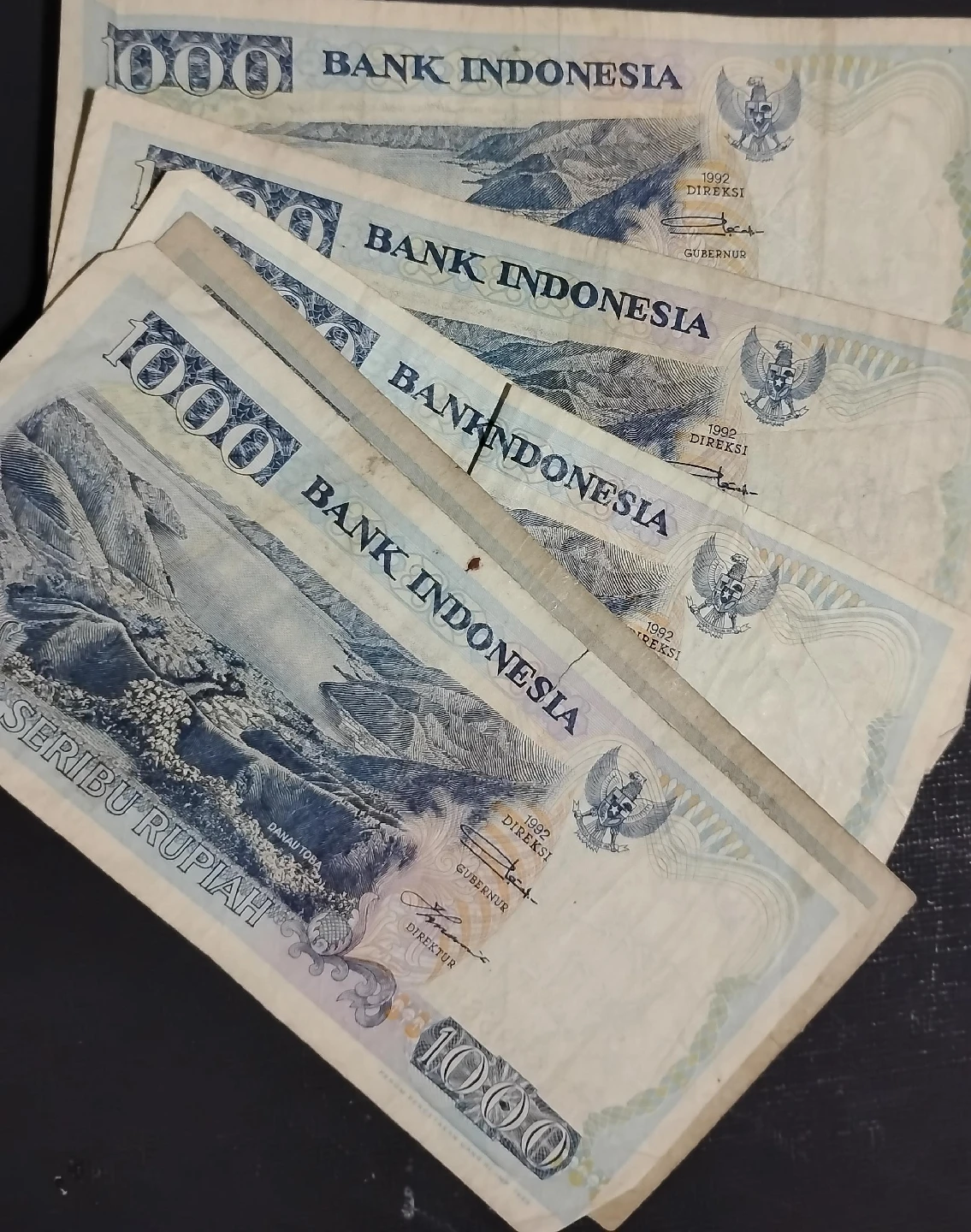 Indonesian 1000 Rupiah Bank Notes