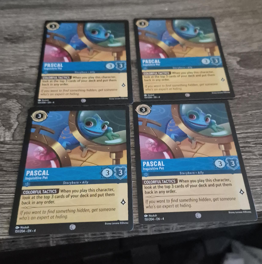 Disney Lorcana Pascal Inquisitive Pet Cards thumbnail