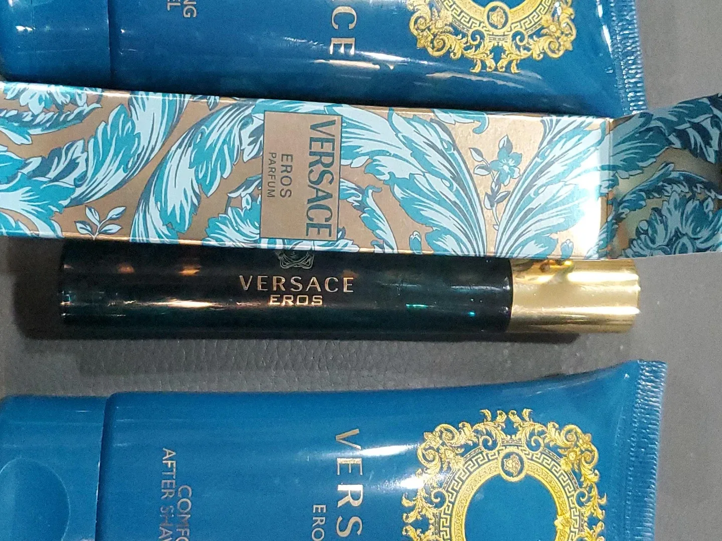 Versace Eros Parfum, Shower Gel, After Shave Balm