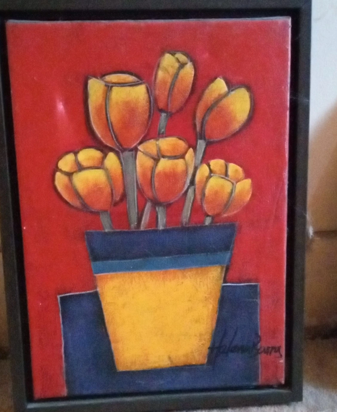 Framed Floral Painting image indicator(1)