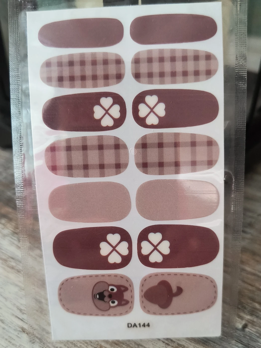 Nail Stickers - Brown Tones