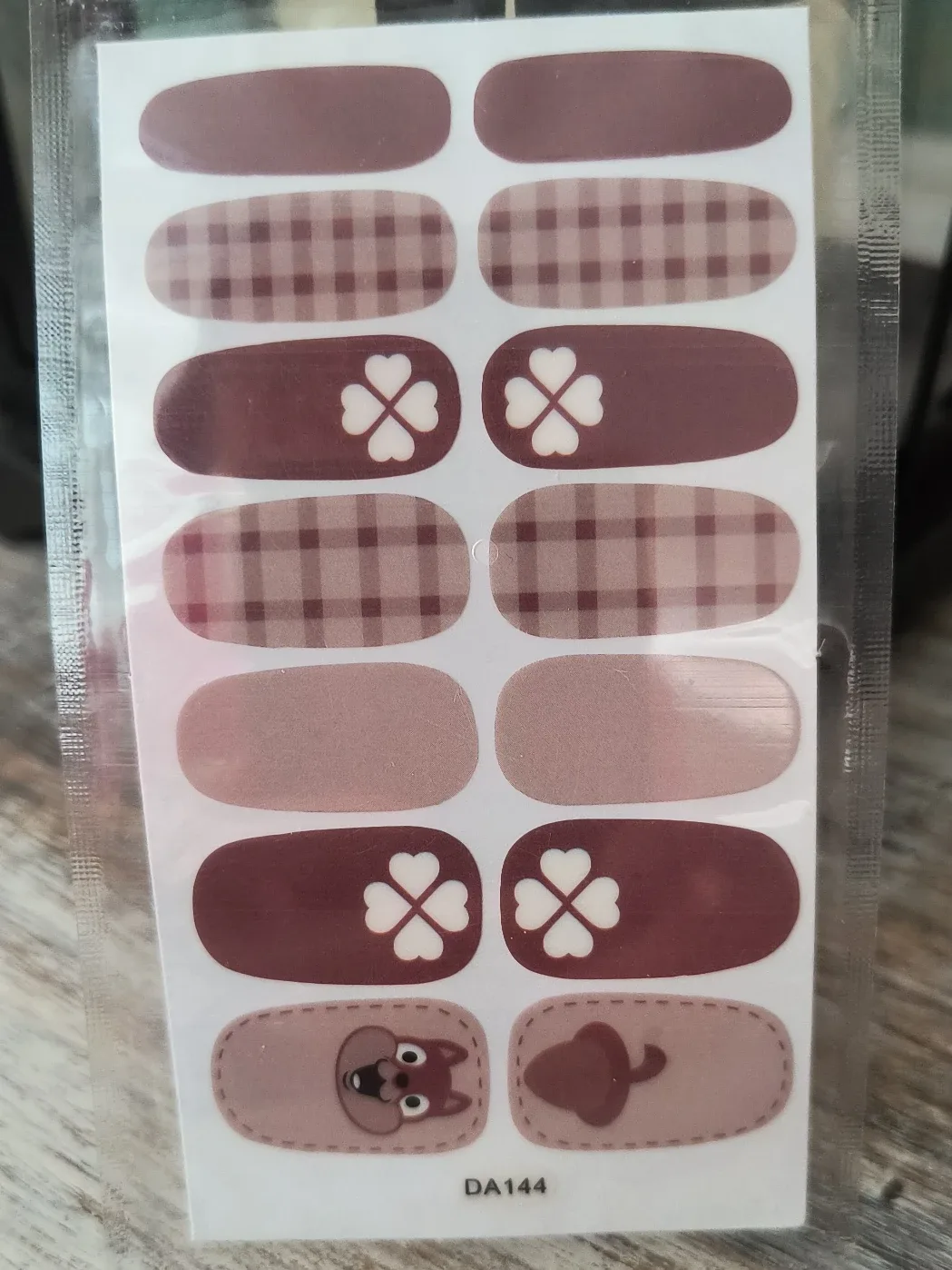 Nail Stickers - Brown Tones