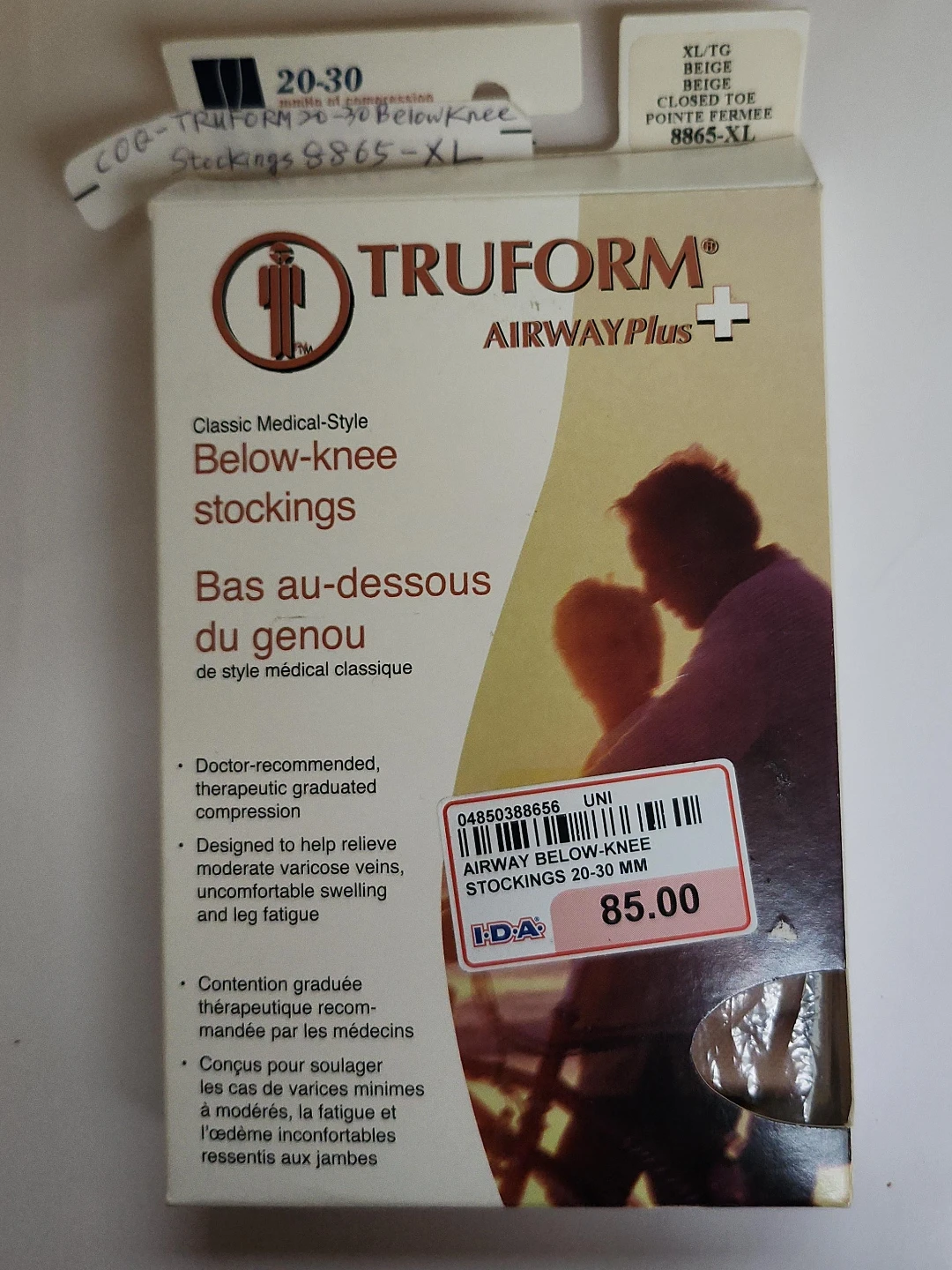 Brand New Truform AirwayPlus Below-knee Stockings XL
