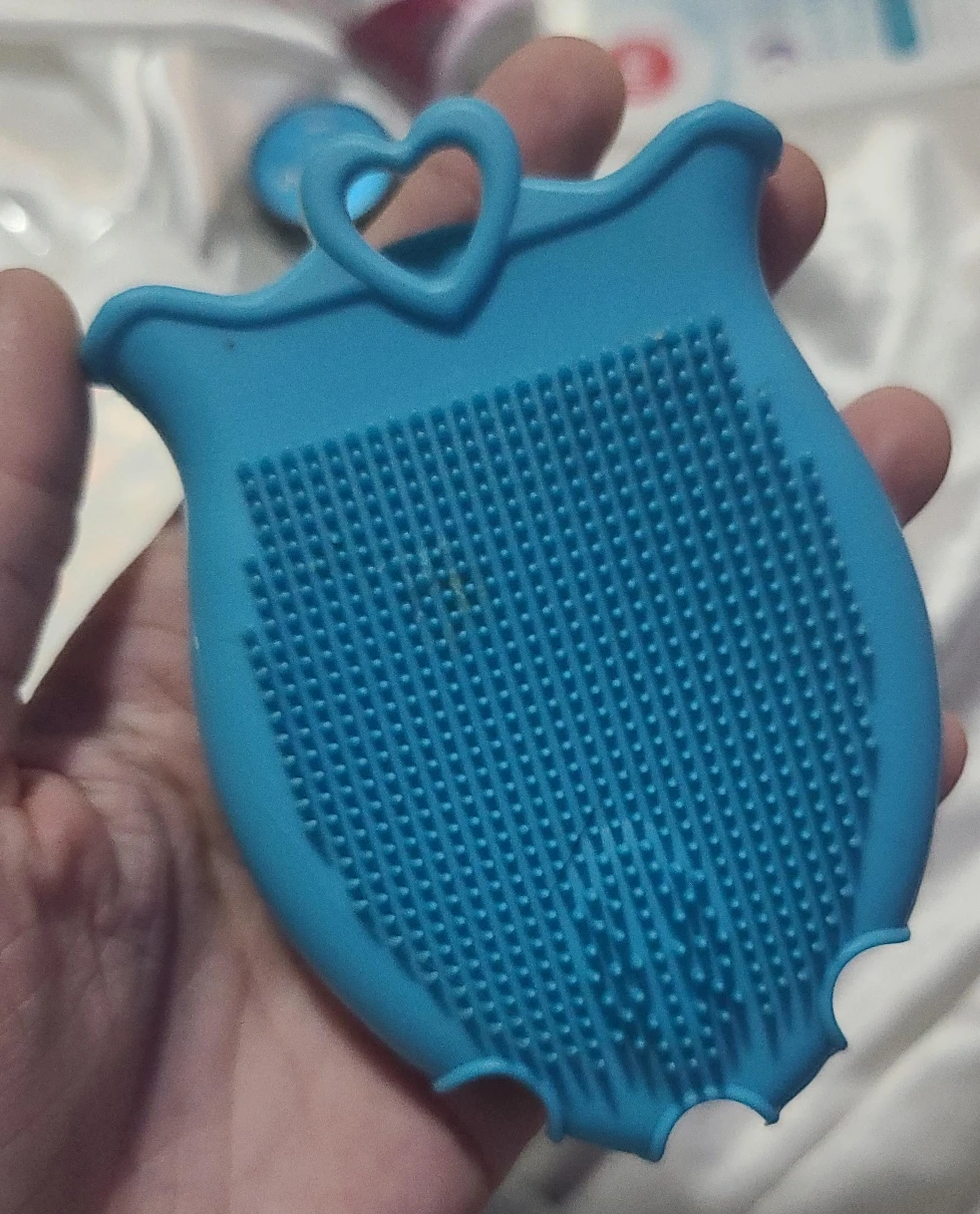 Blue Silicone Shampoo Scalp Massager