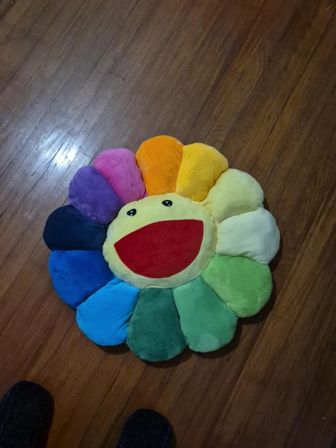 Takashi Murakami Flower Plush Cushion