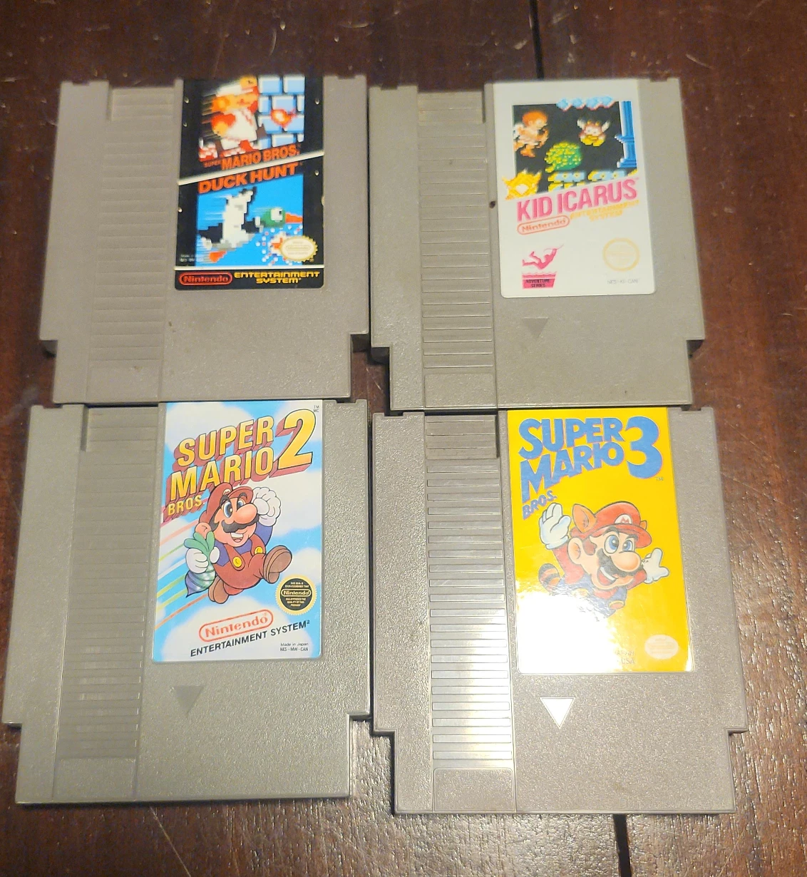 Nintendo NES Game Bundle: Mario, Duck Hunt, Icarus