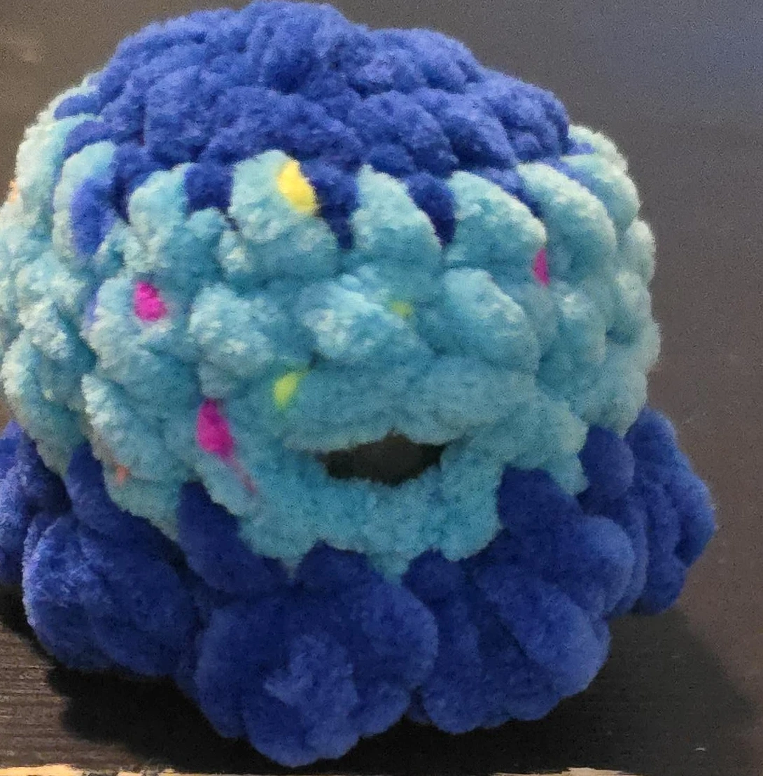 Blue Crochet Octopus Plushie thumbnail