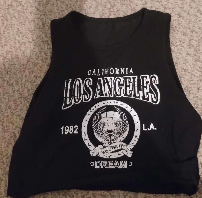 California Los Angeles Black Tank Top