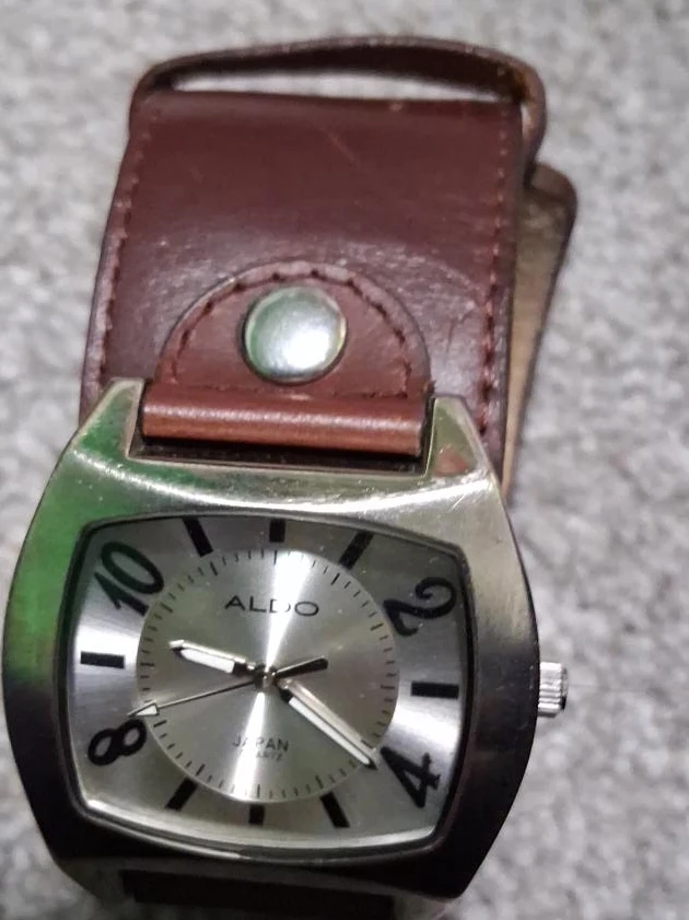 Aldo Watch with Brown Leather Strap