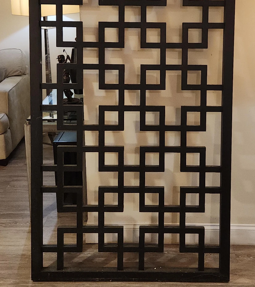 Black Decorative Room Divider