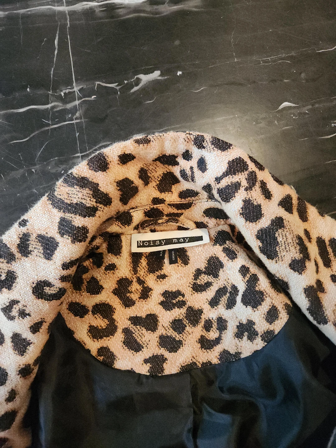 Noisy May Leopard Print Jacket