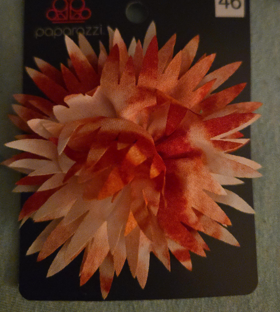 Paparazzi Orange Flower Hair Clip - New!