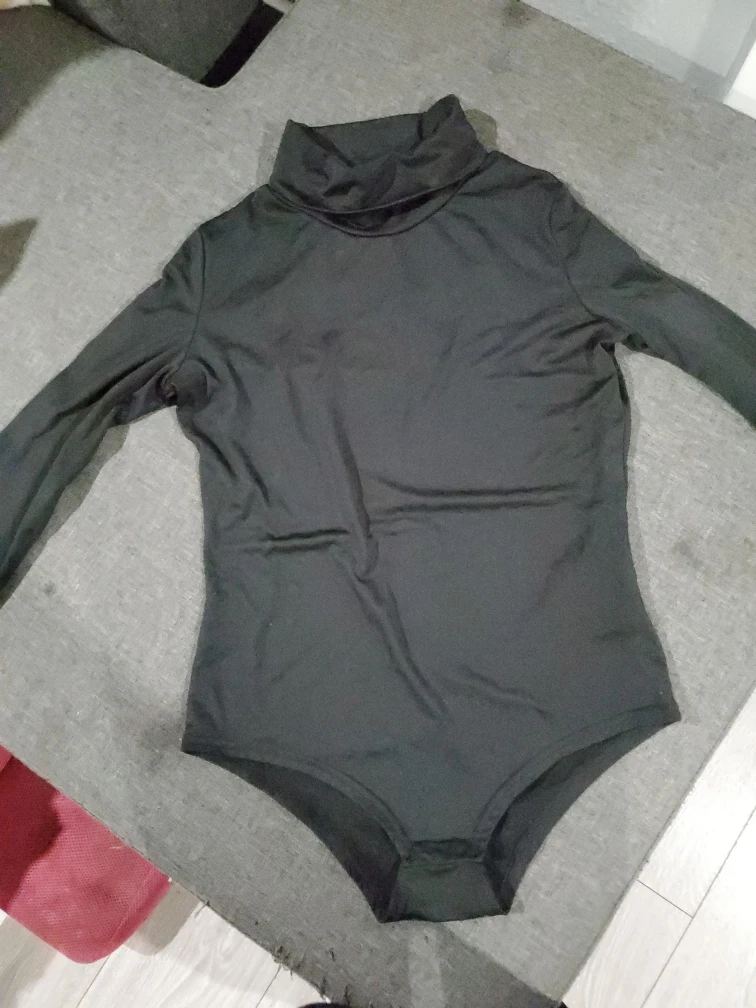 Black Turtleneck Bodysuit