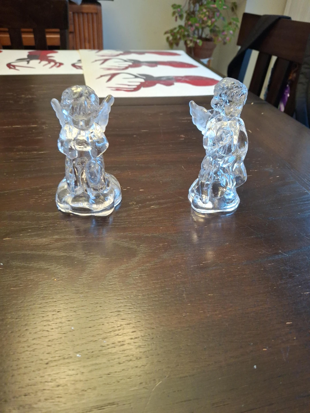 🥕Crystal Angel candle sticks - Set of 2 thumbnail